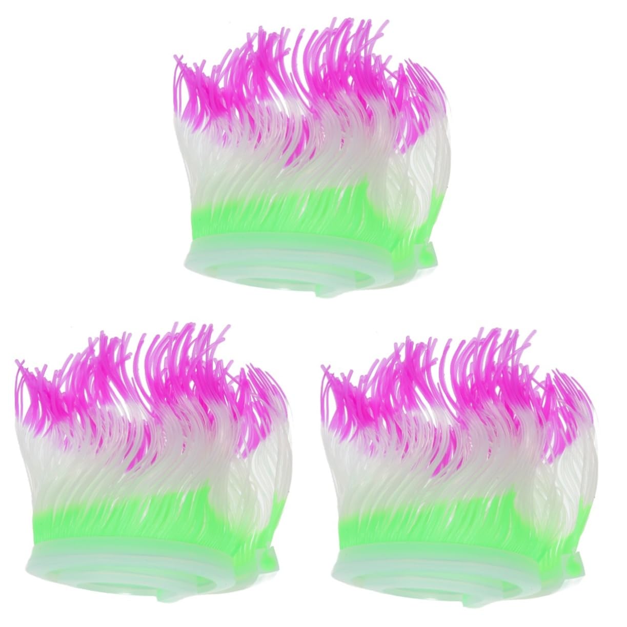 BESPORTBLE 3piezas Adorno De Coral Artificial para Acuario Decoración Vivid Coral Simulación para Peceras para Paisajismo Acuático y Hábitats De Peces