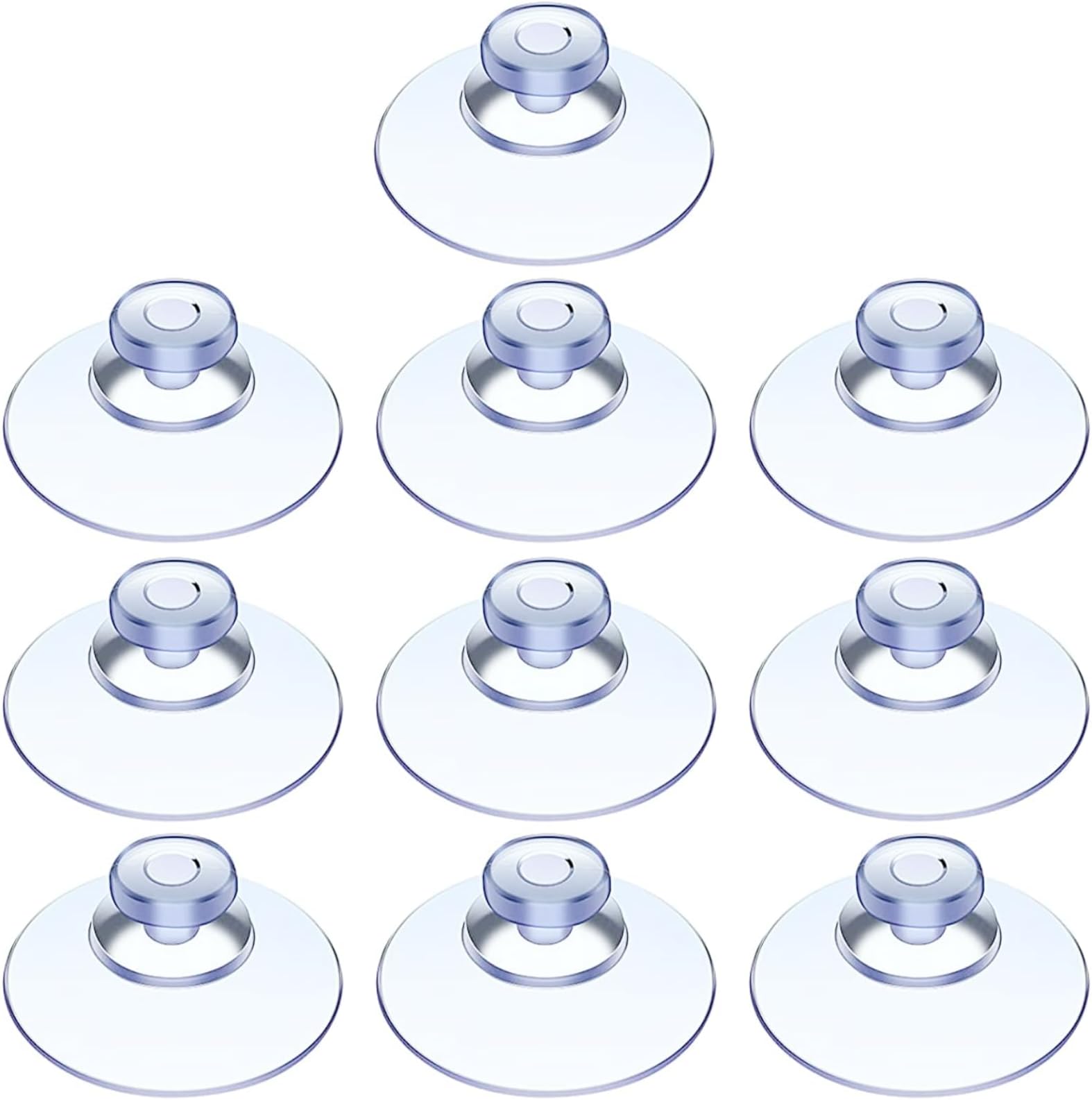 10 Pieces Suction Cups,Suction Cup,Small Suction Cups,Window Suction Cups,Window Suckers for Glass,for Windows,Tiles,Car Decoration,Glass Plates,Kitchen,Bathroom,Transparent(20 mm)