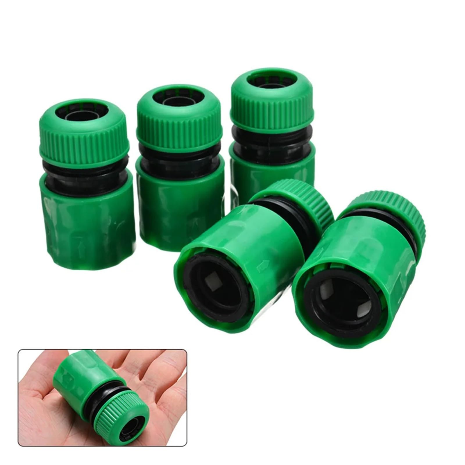 Conector de acoplamiento rápido de manguera de 5 uds 1/2 "para lavado de coches de jardín