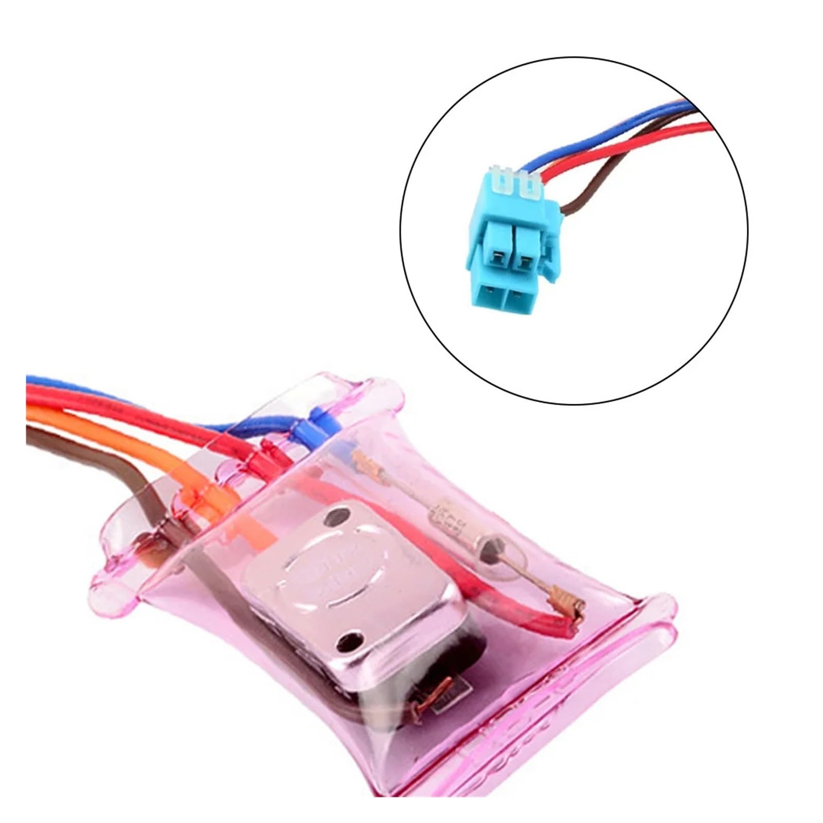 Reemplazo Bimetálico Descongelador De Refrigerador, Termostato 4 Cables-7 Grados Frigoríficos Bimetálicos Descongelador Termostato Accesorios Calentador for Refrigerador