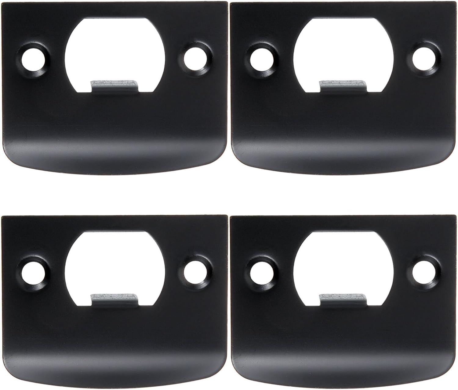 FAVOMOTO Door Strike Plate Deadbolt Reinforcement Plate Matte Black