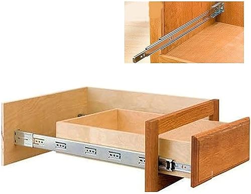 Miniatura 5 de LONTAN 6 pares de soportes de montaje traseros para cajones deslizantes para cajones de gabinete deslizante para gabinetes de marco frontal para