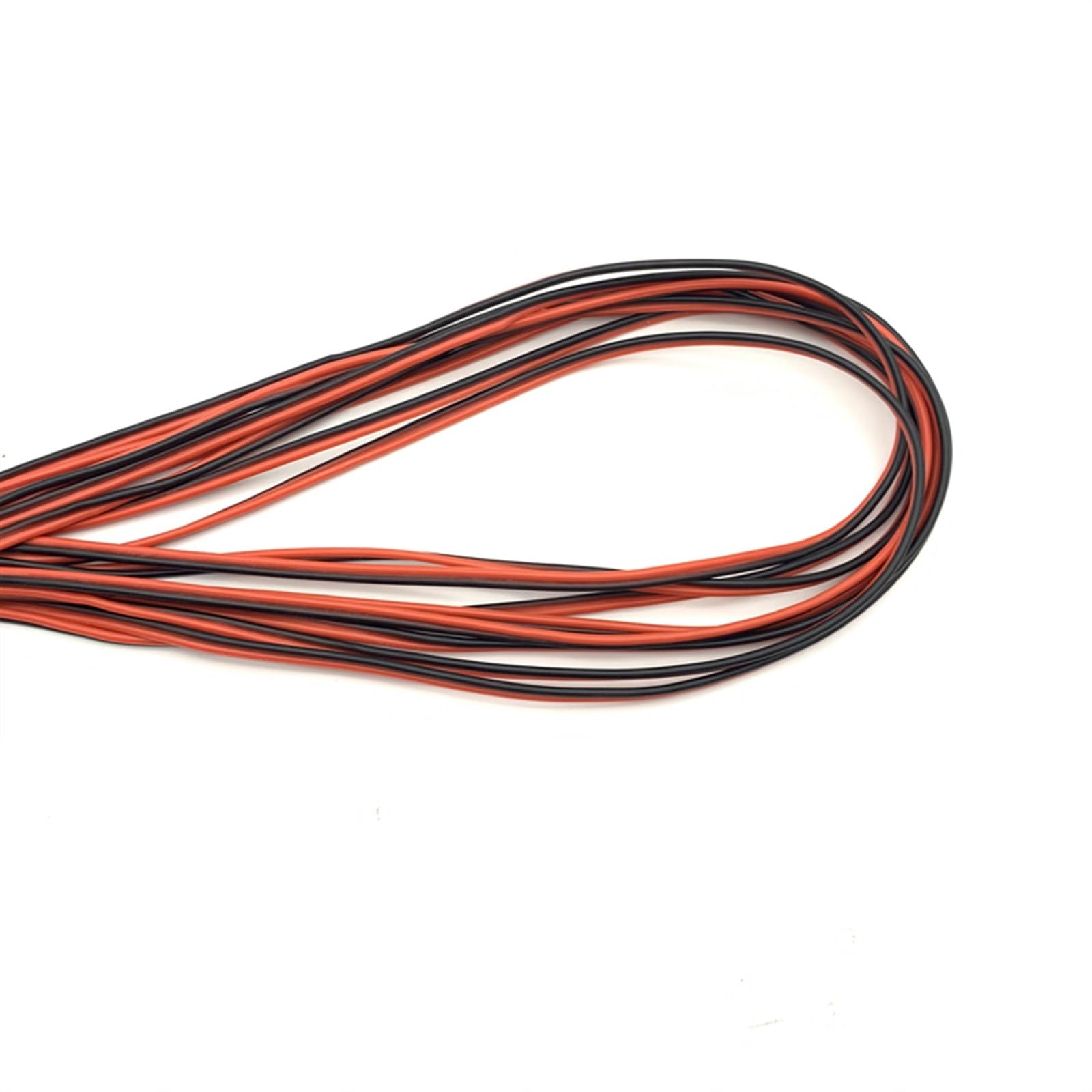 Hauptleitung Fest 2Pins Kupfer Elektrodraht DIY Lampenanschlusskabel 26AWG bis 10AWG Ultraweiches Silikonkautschukkabel Schwarz Rot Verbinder Webstuhl (Size : 10 meters, Color : 14AWG)