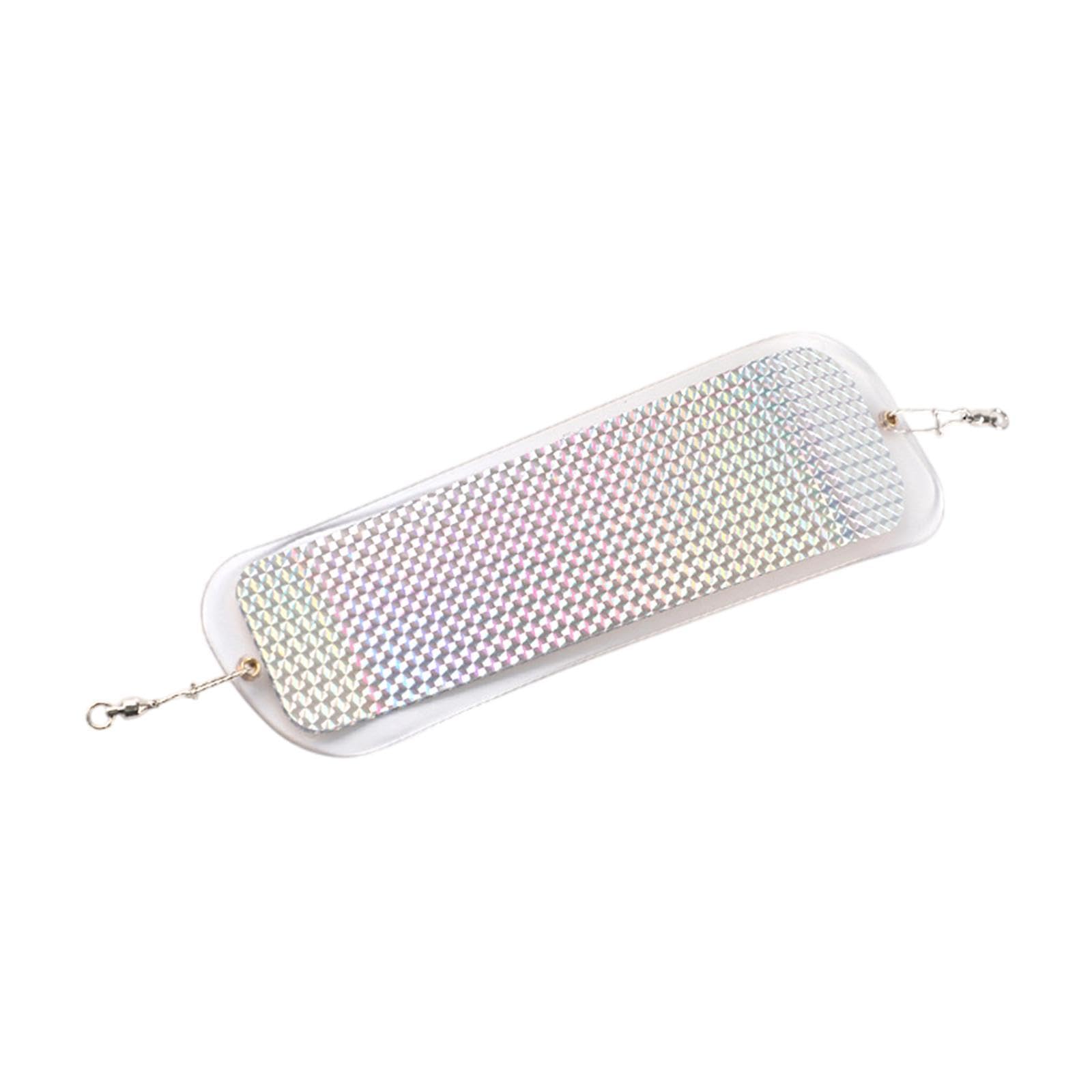 Vaveren Fishing Lure Flasher Underwater Trolling Fishing Flasher Saltwater Effective Flashing Trolling Accessory for Men Angler Women, Clear