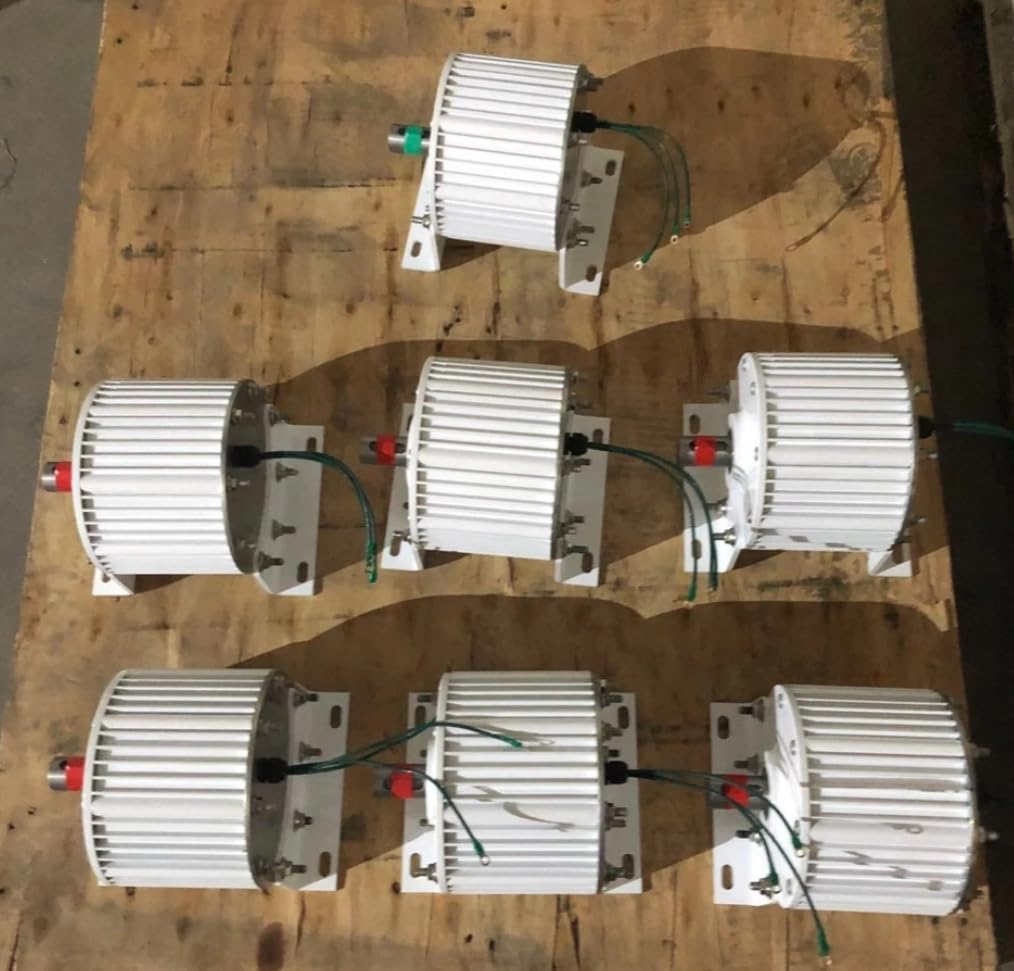 3000W 48V 500RPM AC Magnetgenerator 3 Phasen Getriebelloser Permanentmagnet Generator mit Sockel Lichtmaschine Für Windkraftanlagen