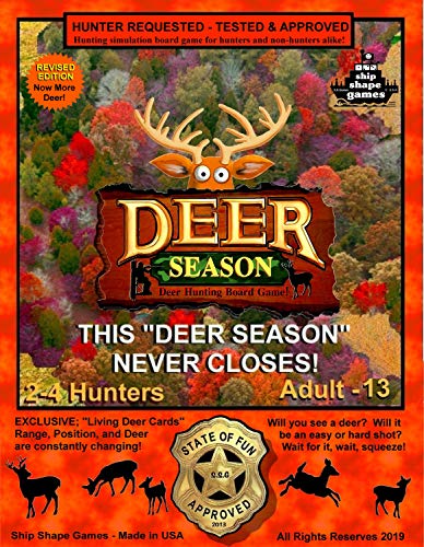 Ship Shape Games Deer Season - Hunting Board Game -New Revised Edition