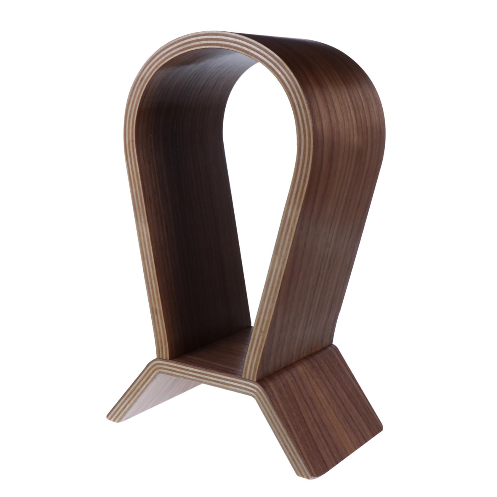 OSALADI Soporte para Auriculares Gaming en Madera de Nogal Natural Expositor Organizador para Auriculares Gaming y Oficina