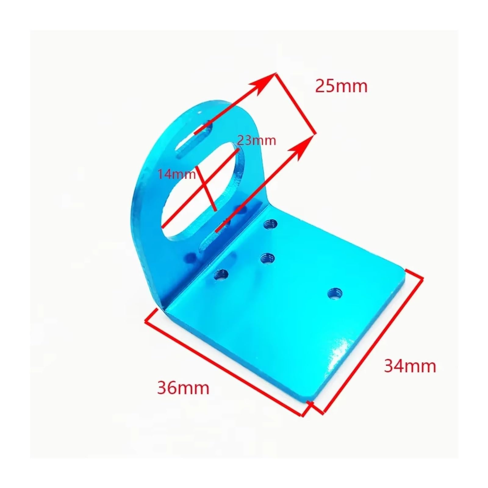 RC Car Accessories for Typhon Big for Rock 4X4 3S/Outcast for Kraton 4X4 4S 1/10 Adjustable Aluminum Motor Mount RC Car Monster Truck(Red)