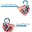 6PCS Carabiner Caribeaner Clip,3 Inch Large Aluminum D Ring Shape Carabeaner with 6PCS Keyring Keychain Hook