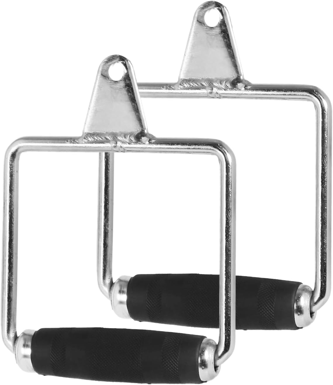 Steel D Handle Bars with for Daily Workouts| Suitable for Chest Fly, Cable Crossover, Rowing, Triceps