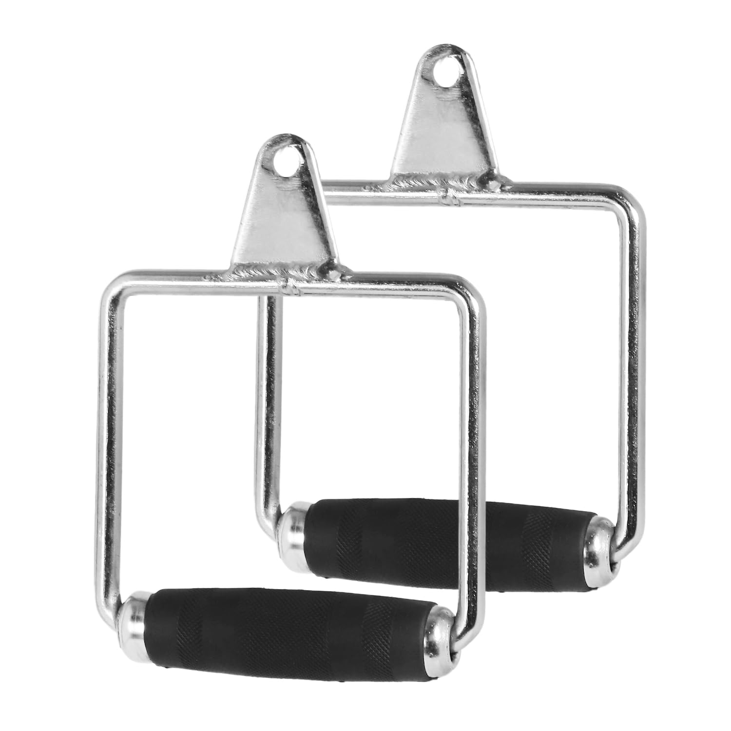 Steel D Handle Bars with for Daily Workouts| Suitable for Chest Fly, Cable Crossover, Rowing, Triceps