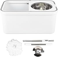 Vista 5 de Pssopp Rotating Floor Mop Bucket Set with Microfiber Mop Cloths for on Hardwood and Tile Floors