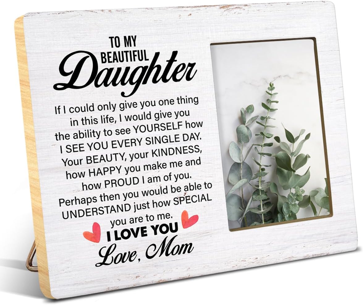 NGAEAK Best Daughter Gifts From Mom, Rustic to My