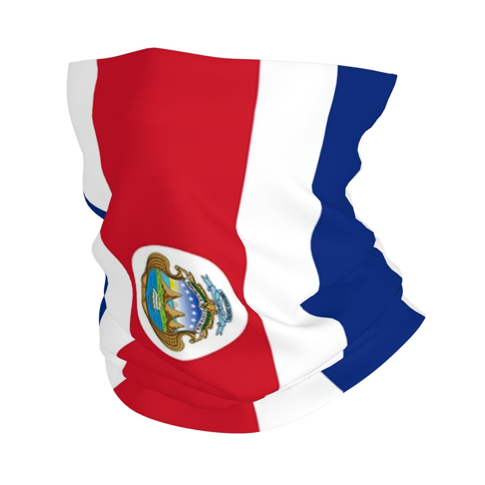 Costa Rica Costa Rican Flag Headwear Bandana Neck Gaiter Face Scarf Outdoor Neck Warmer Balaclava for Running Cycling Skating