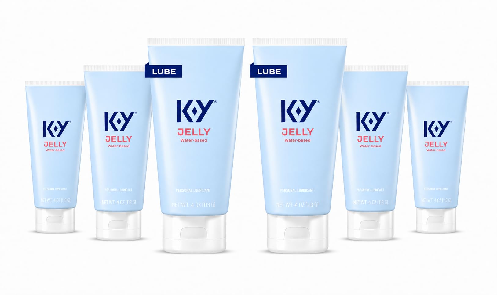 K-Y Jelly Classic Water-Based Body Friendly Formula 4 Fl Oz. Personal Lubricant for Wetter Sex for Men, Women and Couples & Safe to Use with Latex Condoms (6 Pack) Unscented 4.00 Ounce (Pack of 6)
