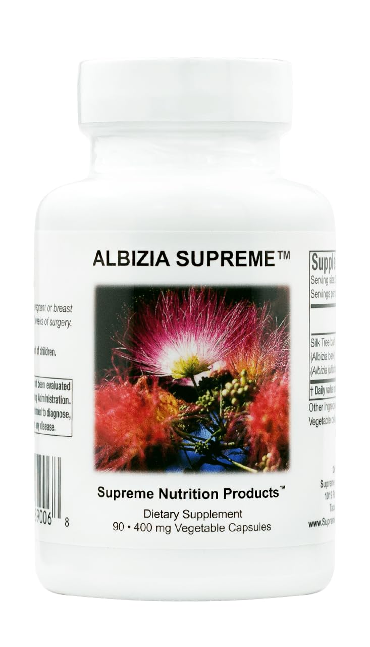 Supreme Nutrition Albizia Supreme, 90 Pure Silk Tree Bark Vegetarian Capsules