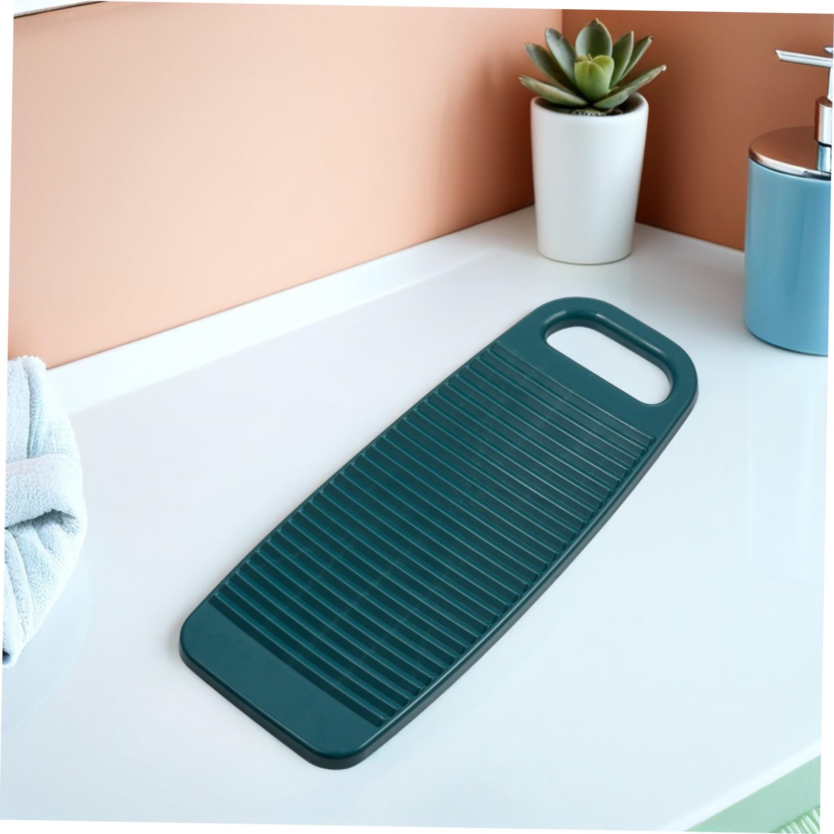 2 Pièces Planche à Laver à Main Plastique Antidérapante Planche à Laver Compacte et Légère pour Linge Domestique pour Voyage Camping et Usage Quotidien