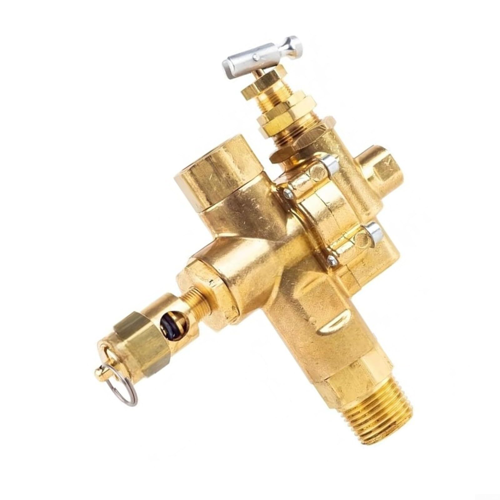 Pilot, valvola di ritegno in ottone 105-145 PSI con funzione di scarico integrata per compressore d'aria OE 56288756, adatta per riparazioni industriali in officina