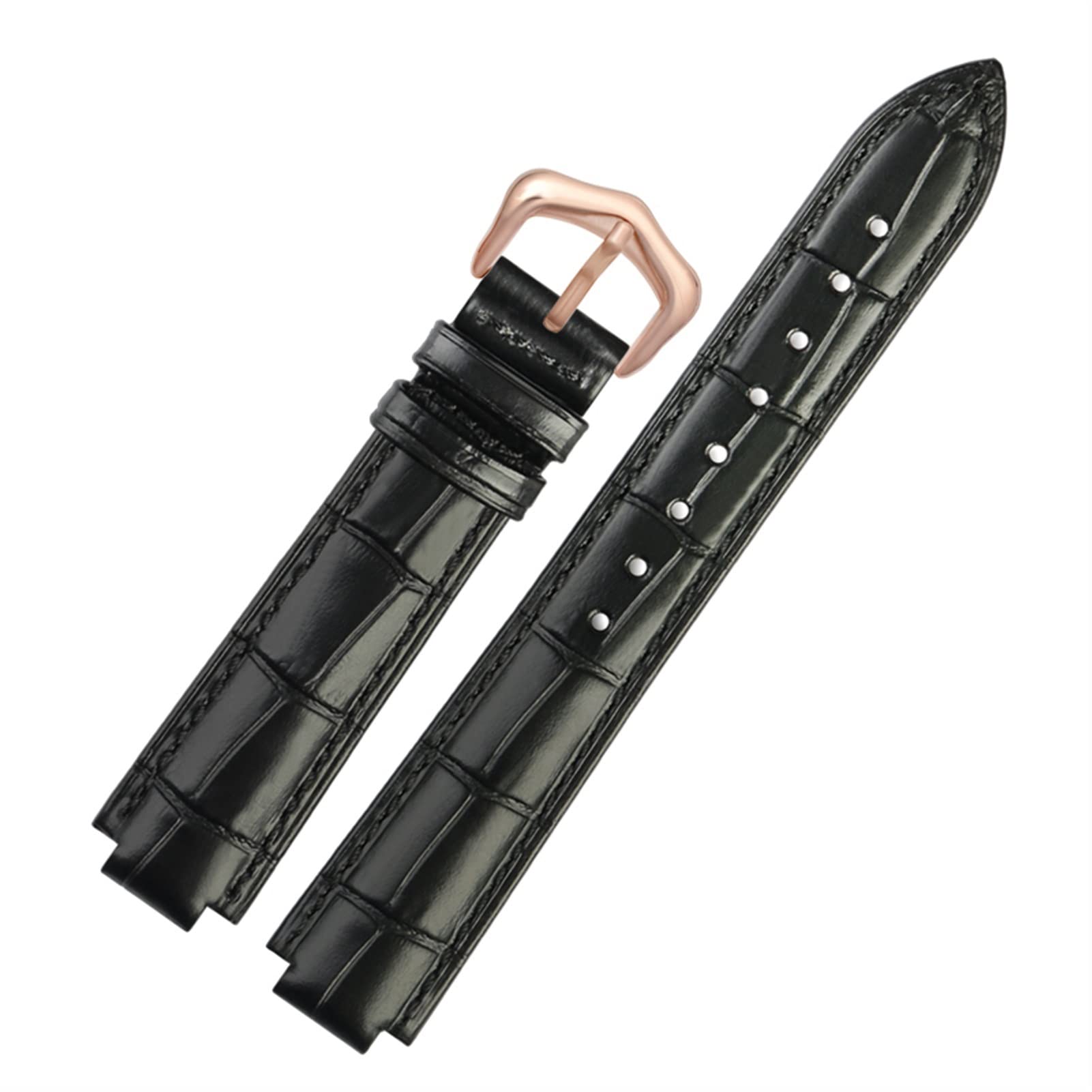 Canda di guardia in pelle genuina per banda da polso Ballon Bleu Uomini Female in pelle convessa 14 * 8mm 18 * 11mm 20 * 12mm Bracciale di moda(Olive Flak,20-12mm)