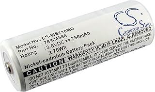 Cameron Sino Battery for Cardinal Medical CJB-191, Welch-Allyn 18200 74054 WA-72200 Otoscope 20000 Otoscope 71000 Otoscope 72200 11720 11730 18100 20000 21700 71000 71003 750mAh