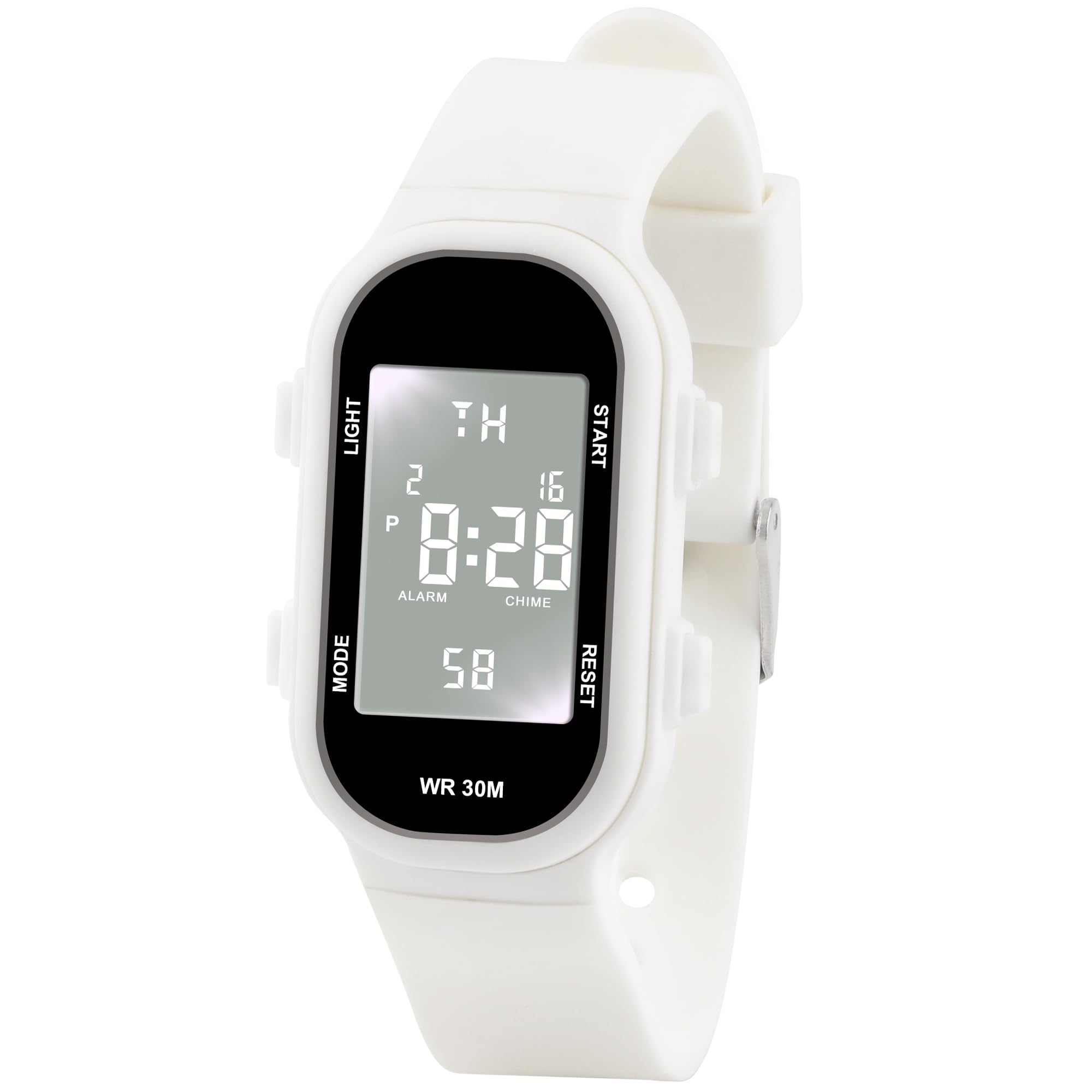 DTKID Digitale Kinderuhr Jungen Mädchen, 7-Farben-LED, Armbanduhr Kinder mit Wecker, Stoppuhr, Datum, 5 ATM wasserdichte Outdoor Sportuhr Kinder Uhren für Teenager