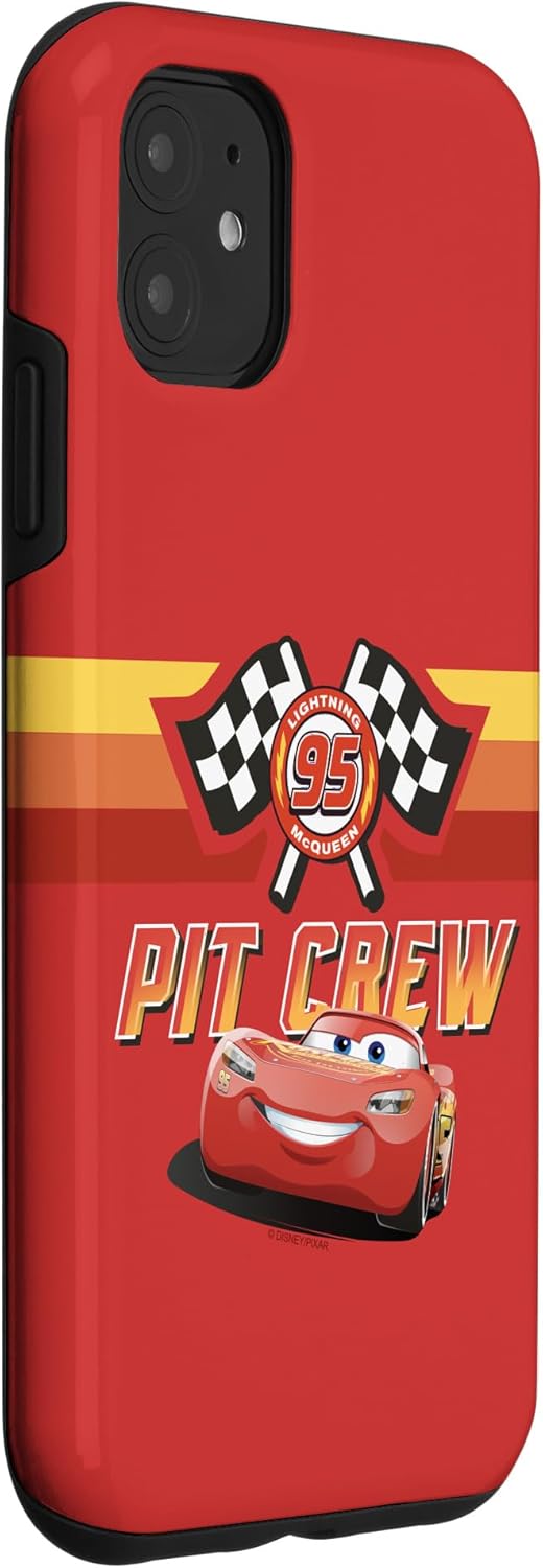 Disney Pixar Cars Two Lightning McQueen Pit Crew 95 Case for iPhone 11