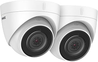 ANNKE PoE Security Camera 5MP Super HD Outdoor Indoor Home CCTV Camera, Support Alexa, Audio, Colour Night Vision, IP67 Waterproof, Built-in Micro SD Card Slot C500 Turret Camera (Pack of 2)
