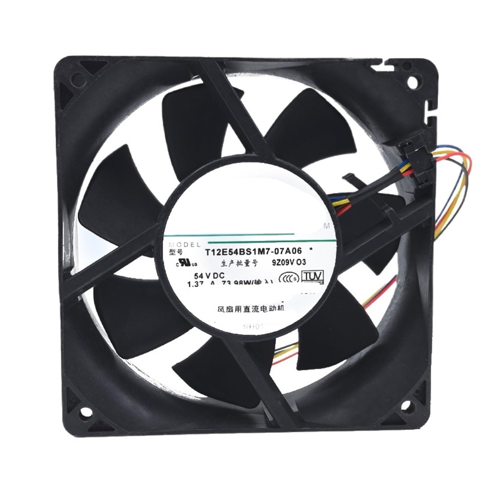 OKEWGHFL 12E54BS1M7-07A06 12CM 12038 54V 1.37A PWM 120 * 120 * 38 mm COOLING FAN