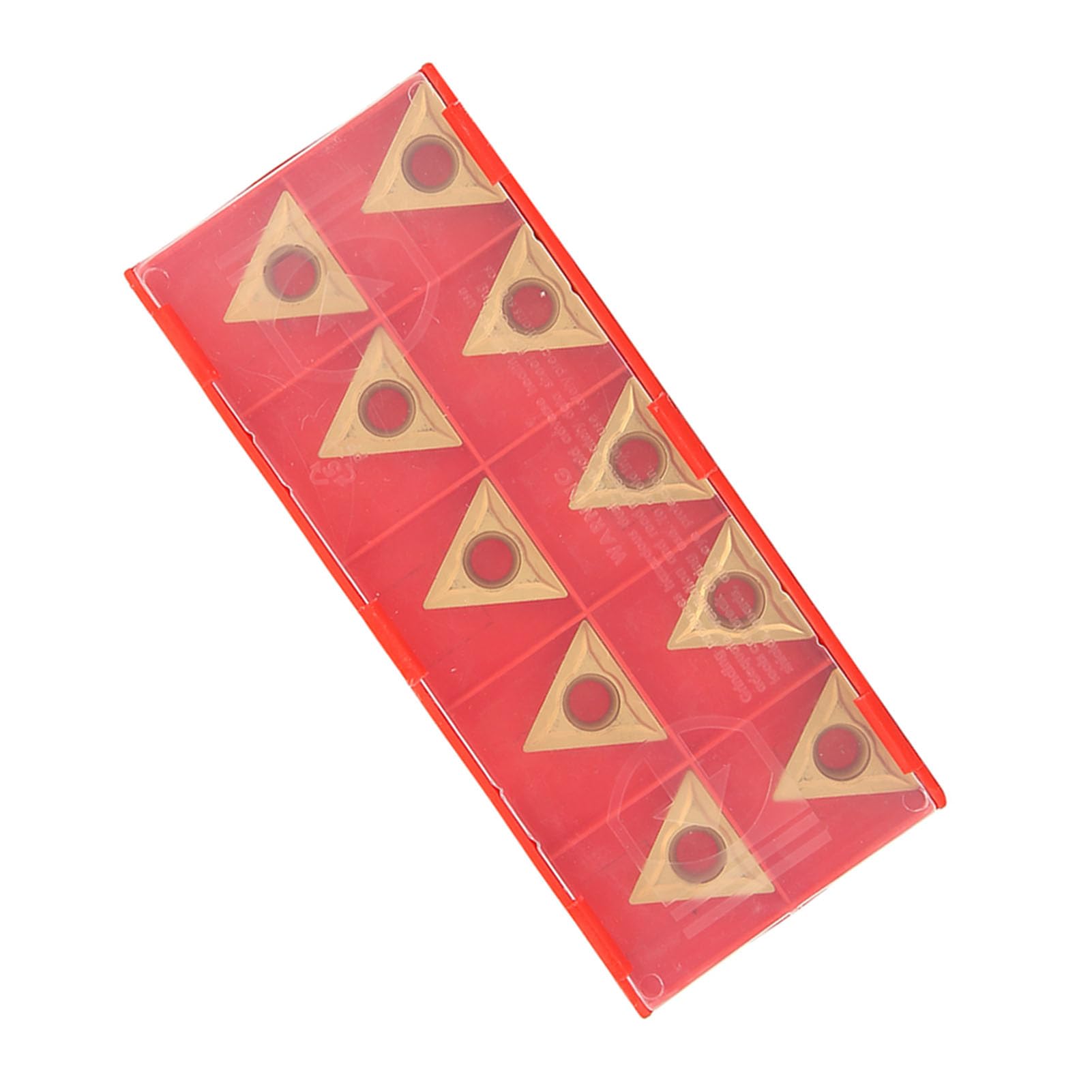 TCMT 16T304 Plaquette triangulaire en carbure de tungstène, 10 pièces d’inserts pour outils de tournage CNC destinés à l’usinage de l’acier et de l’acier inoxydable, résistants à