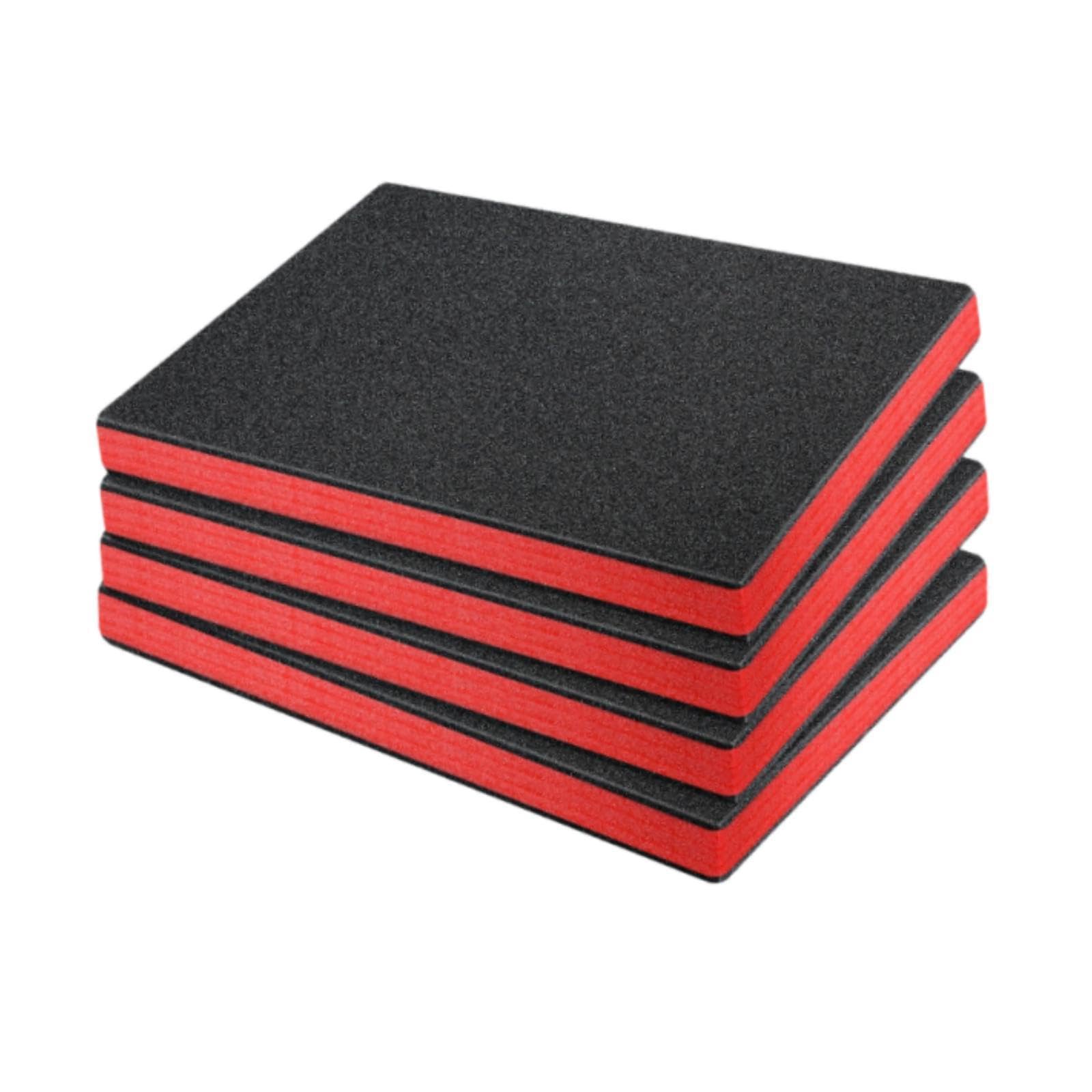 4X Tool Box Foam Insert High Density Shockproof Cuttable Removable Polyethylene Tool Foam Sheets Tool Box Liner Organizer Inserts for Padding 15.7x13x1 inch- 40cmx33cmx2.5cm 4x