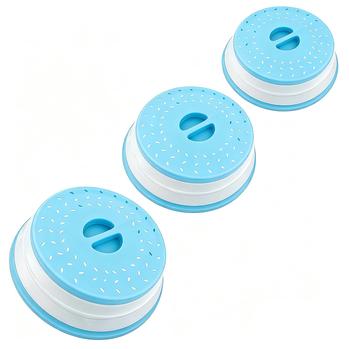 Set of 3 Collapsible Microwave Splatter Cover