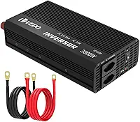 Inversor de Tensão Veicular 12V para 110V 3000W - Conversor de Energia Portátil com Onda Senoidal Modificada, Proteção Multicircuito e Saídas AC/DC para Carros, Barcos e Emergências