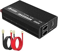 Inversor de Tensão Veicular 12V para 110V 3000W - Conversor de Energia Portátil com Onda Senoidal Modificada, Proteção Multicircuito e Saídas AC/DC para Carros, Barcos e Emergências