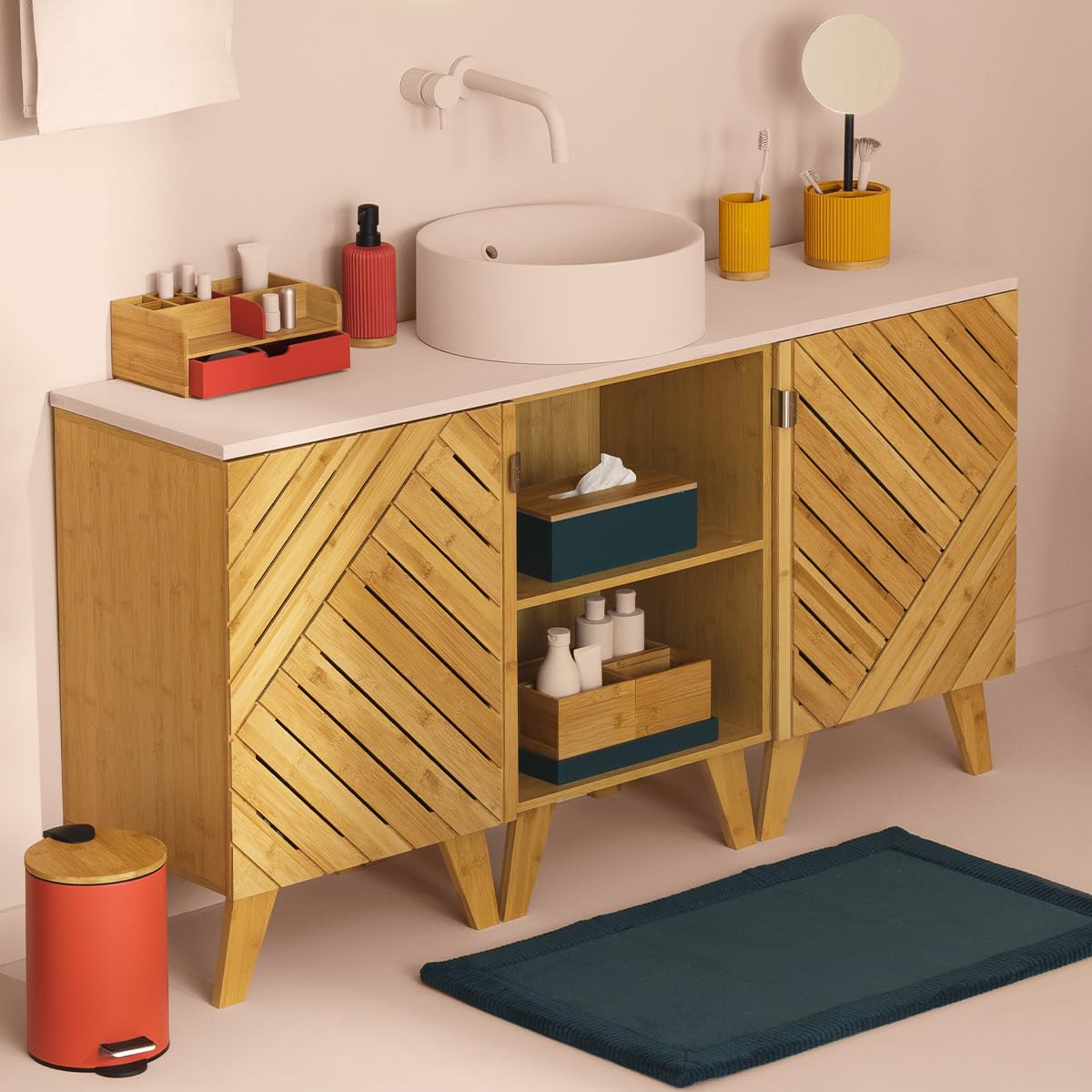 5five - scatola per fazzoletti modern color bianca