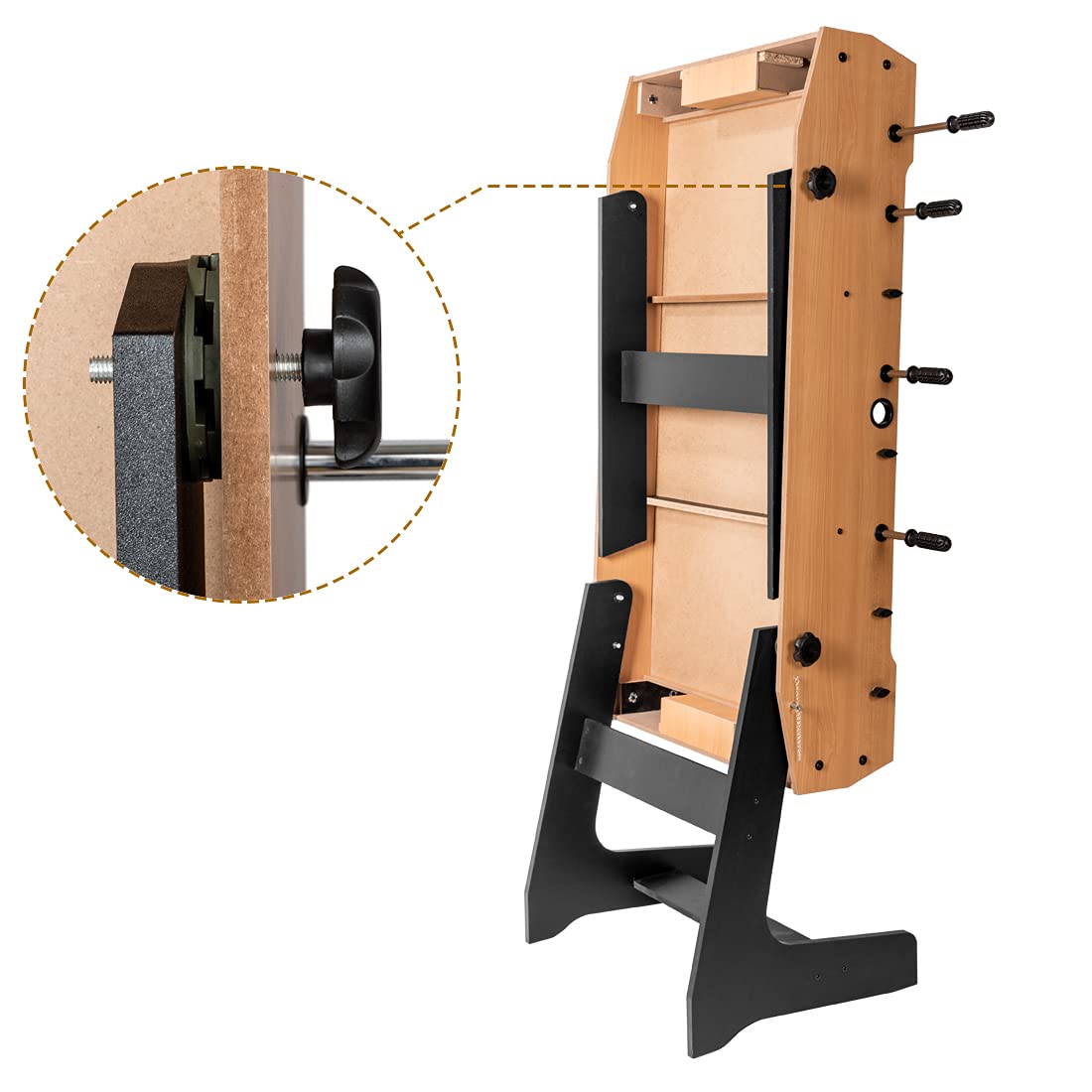 U/N Table Pliante avec Tiges Telescopiques de Baby-Foot 4ft