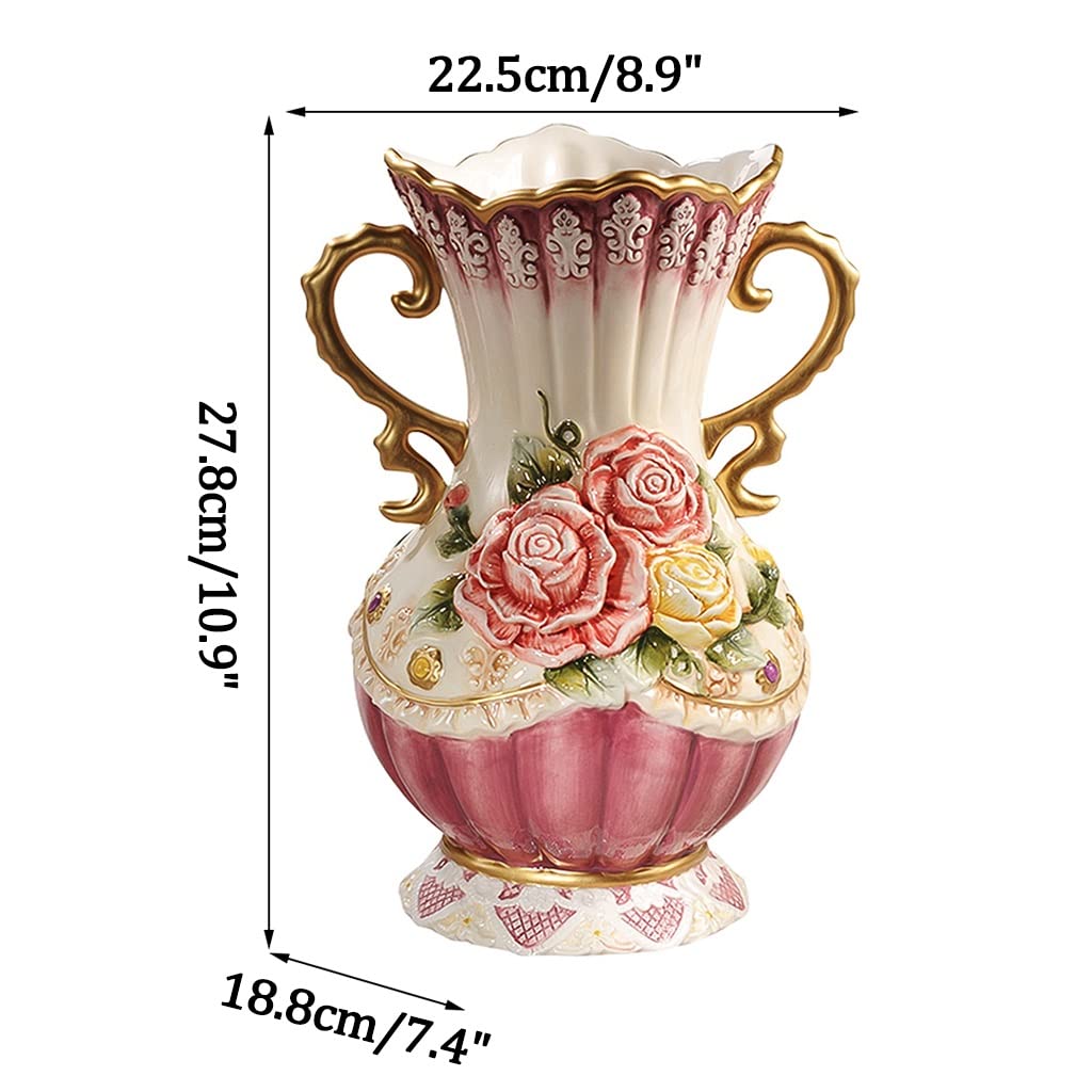 Amazon.co.jp: PetterShop 花瓶 花瓶、レリーフローズアンフォラ花瓶