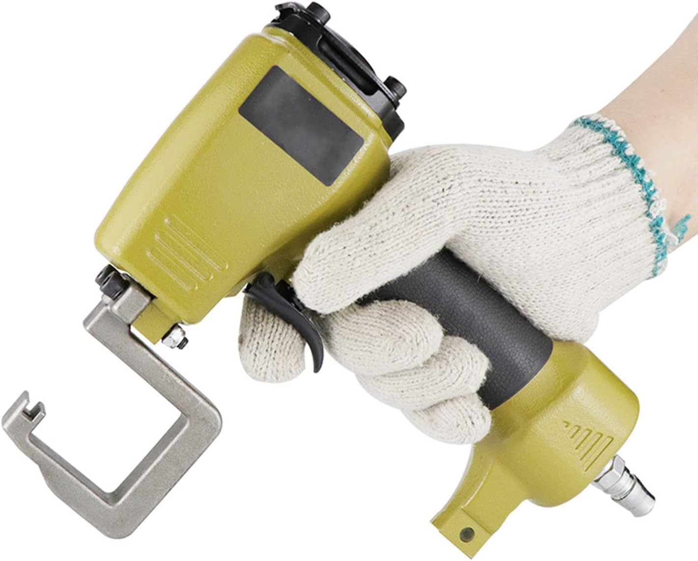 Pneumatyczny dziurkacz 3,2-6 mm, pneumatyczny dziurkacz do metalu do aluminium, żelaza, stali nierdzewnej, siła 708 kg, 3,4 funta (6mm)