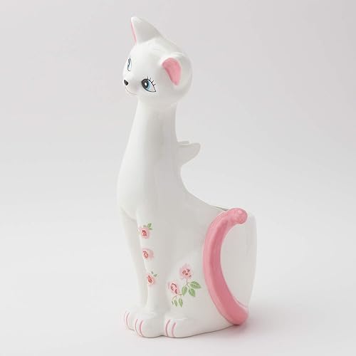 Miniatura 6 de Sunart SAN1708 Cute Miscelaneous Goods Lovely Pottery Cat - Escobilla de inodoro con escobilla de baño, 5.1 pulgadas (5.1 in) de ancho, color rosa