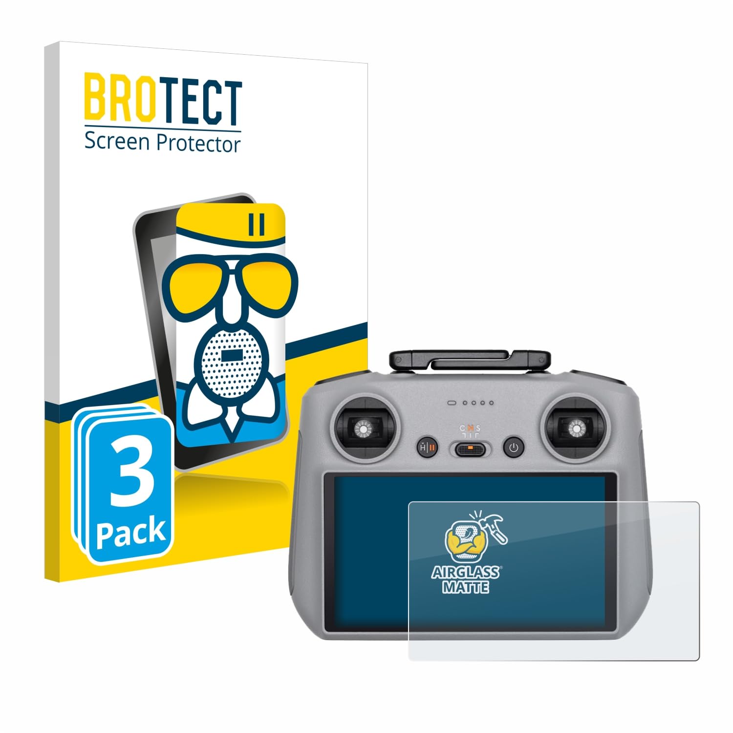 Pellicola Protettiva BROTECT Opaca DJI RC 2 - Anti Riflesso 6 Pezzi