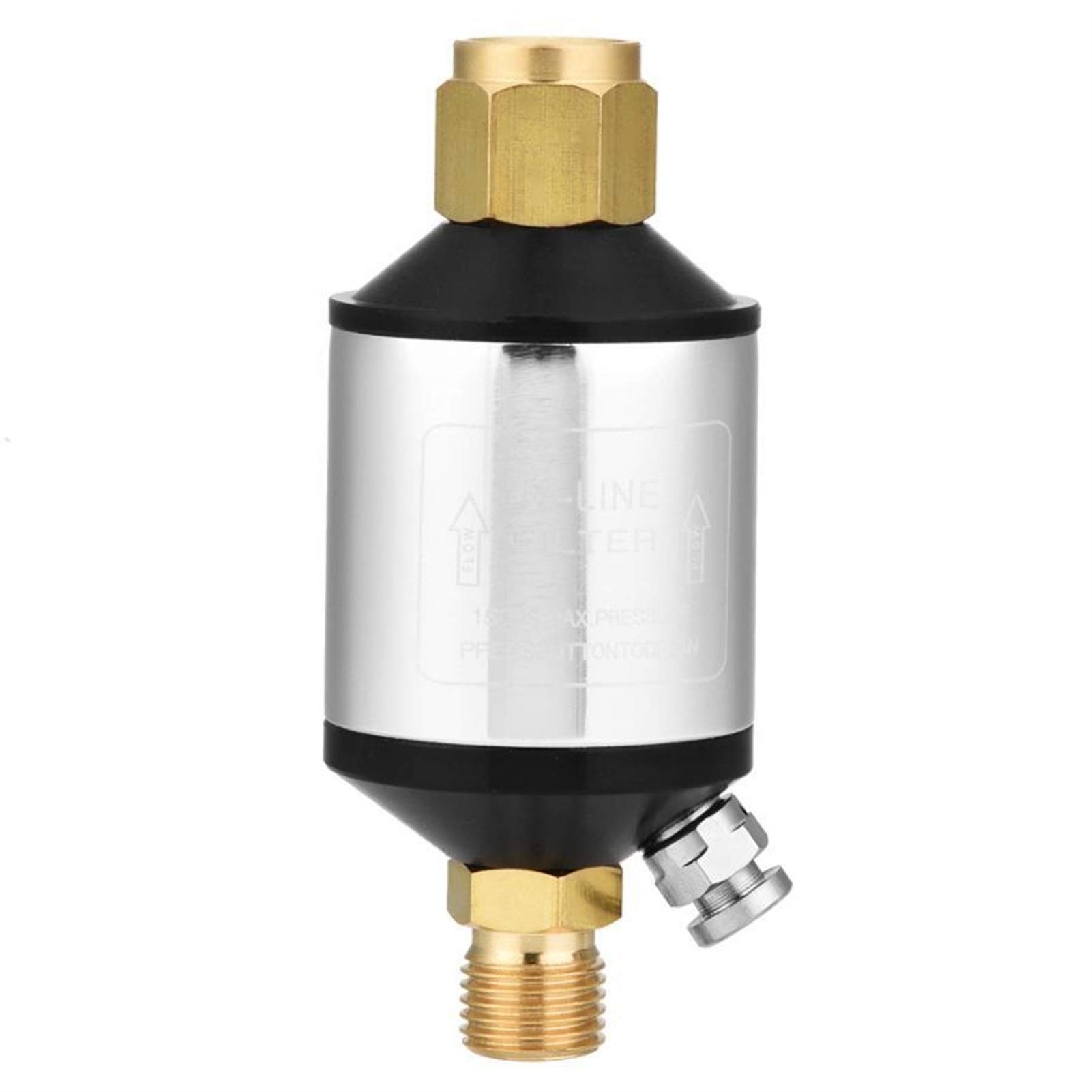 Valvola del compressore d'aria Separatore di acqua dell'olio Filtro della linea dell'aria per utensili pneumatici a spruzzo 1/4 "NPT Raccordi di ingresso e uscita