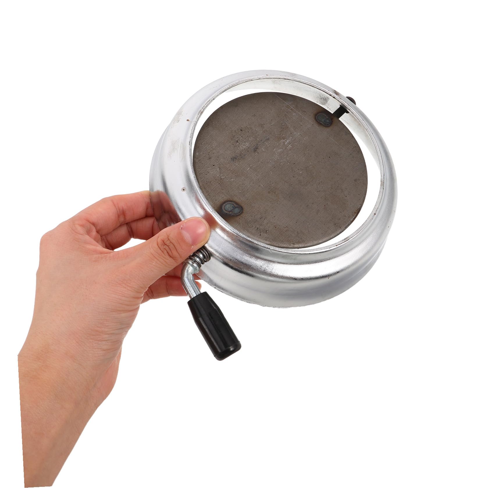 Valvola Serranda Fumaria in Ferro Argento 15cm per Caminetti | Compatibile Legna e Carbone, Tenuta ad Alta Temperatura, Accessorio Chiusura Efficiente