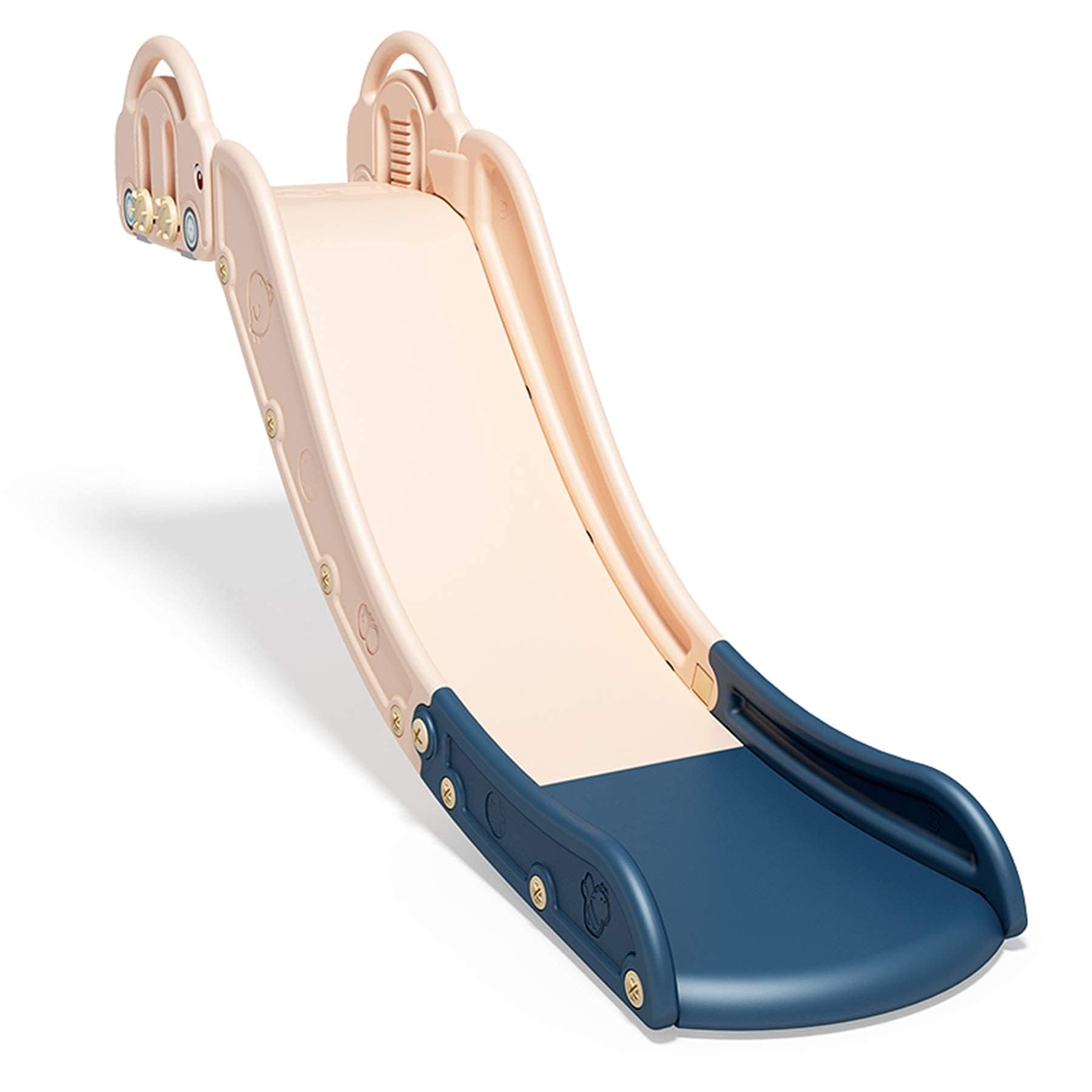 kinderrutsche Indoor Kinder Rutsche Ab 1 2 3 4 Jahr, Rutsche Ohne Gestell Kinderzimmer Kinderrutsche, KleineRutsche Baby Slide, Babyrutsche für Kleinkind, Geburtstagsgeschenk Festgeschenk (Pink)