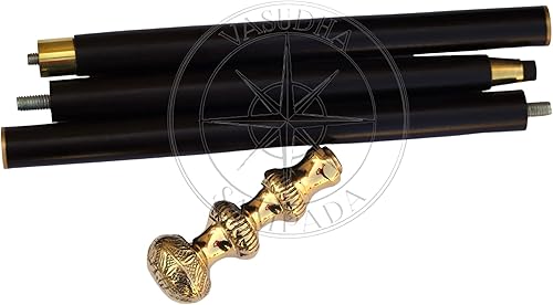 Miniatura 3 de VASUDHA SAMPADA HANDICRAFTS - Mango de diseño de águila de latón macizo bastón de caminar palo vintage mango de uso para todos los bastones de