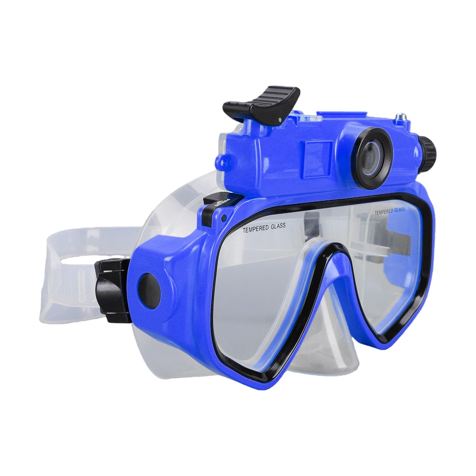 Cryfokt Maschera Subacquea con Telecamera 2K, Occhialini da Immersione con | Algoritmo di Stabilizzazione, Foto da 50 MP, Gonna Morbida in Silicone