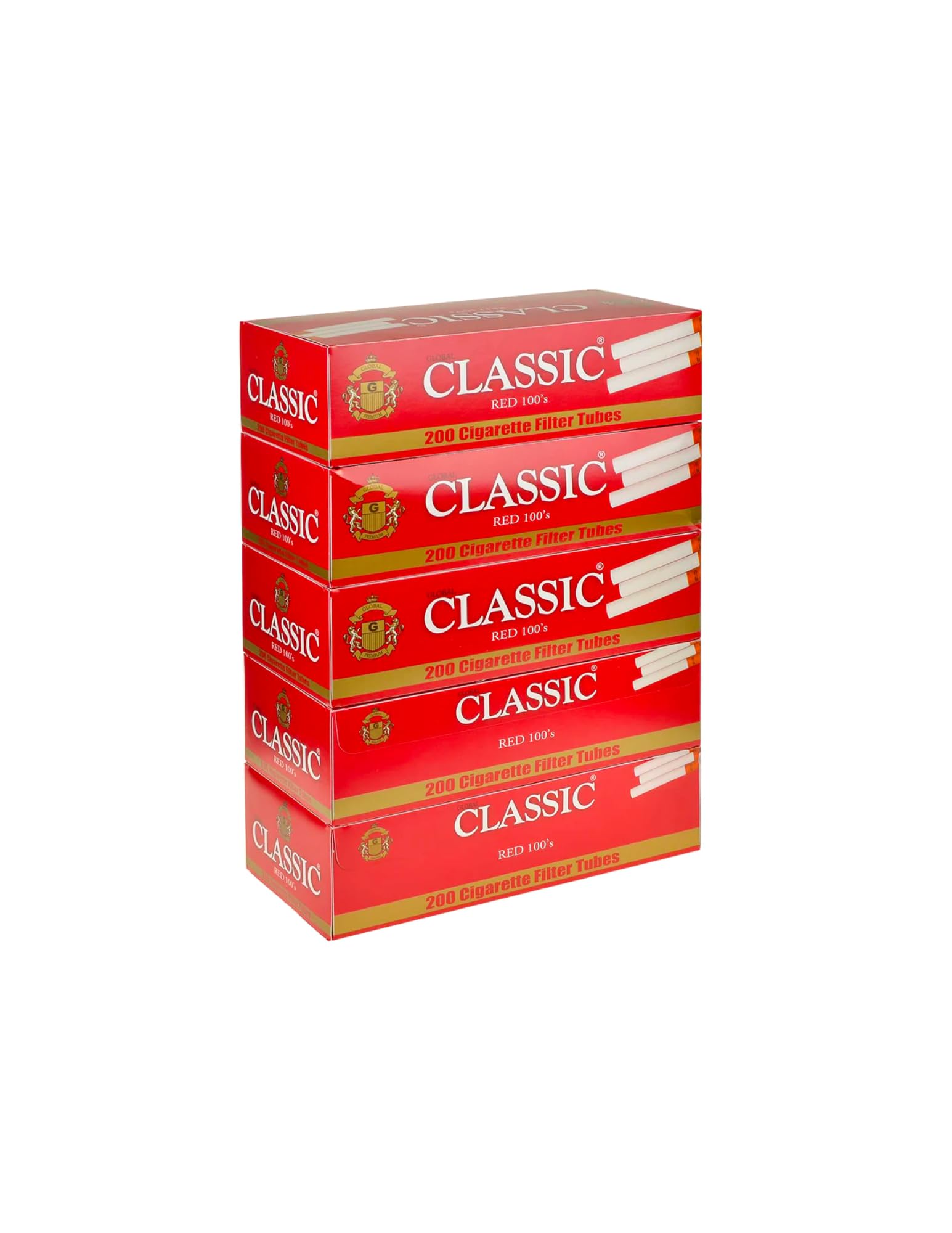 classic regular cigarette Amazon.com: Global Classic Red Regular 100mm Cigarette Tubes 200 Count Per  Box (Pack of 5) : Health & Household