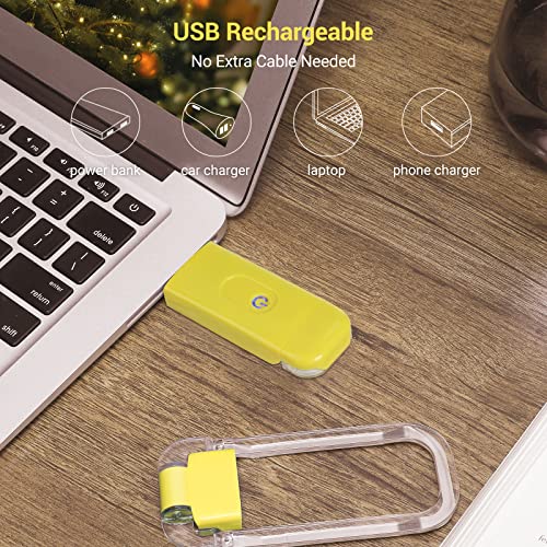 image for DEWENWILS Rechargeable Book Reading Light for Kids, Warm White, Bright