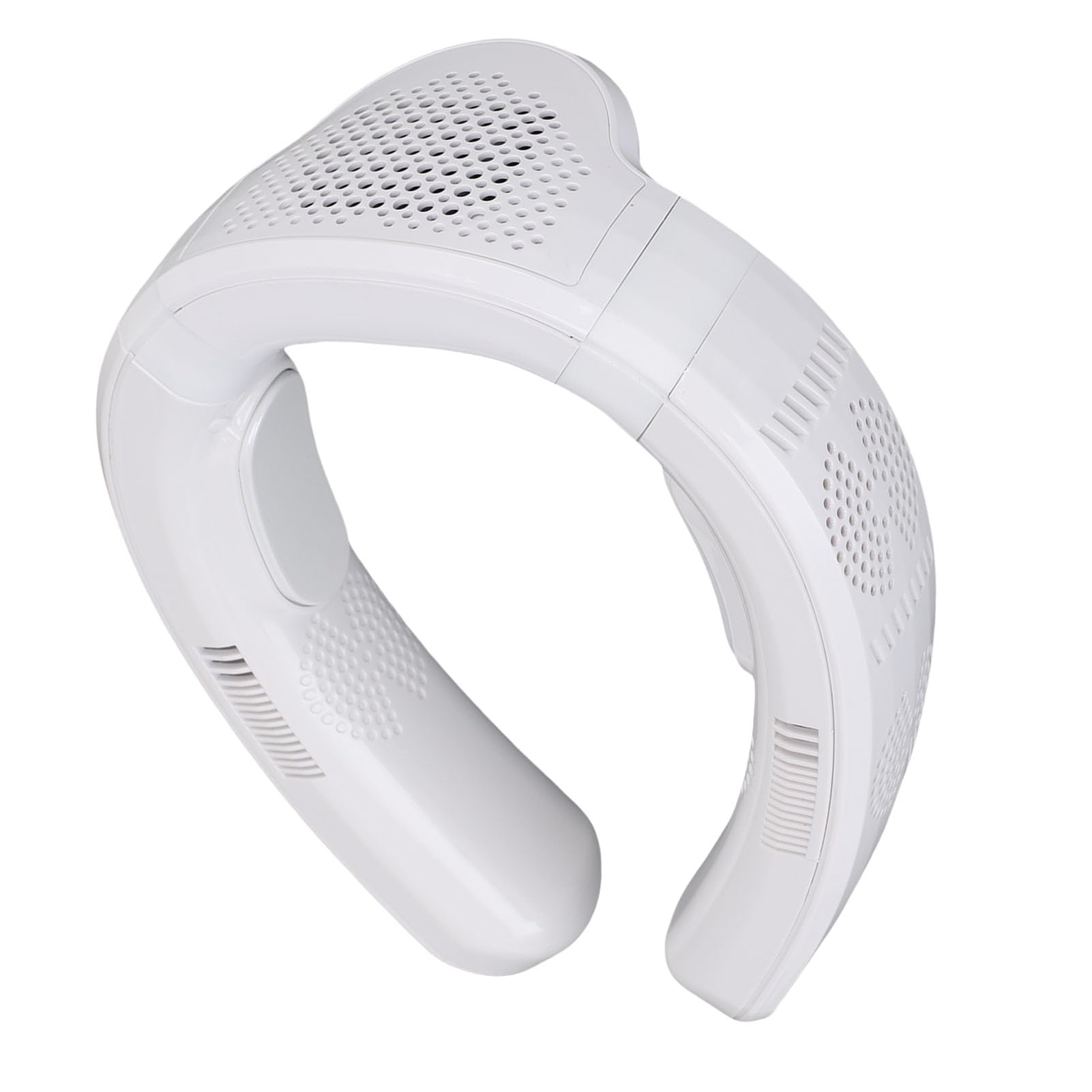 Cocoarm Ventilateur de Cou Portable ABS PP Ventilateur Portable 10 000 MAh 3 Vitesses Semi-conducteur Refroidissement Chauffage Conception Silencieuse pour Plage Cyclisme Camping Croisière Voyage