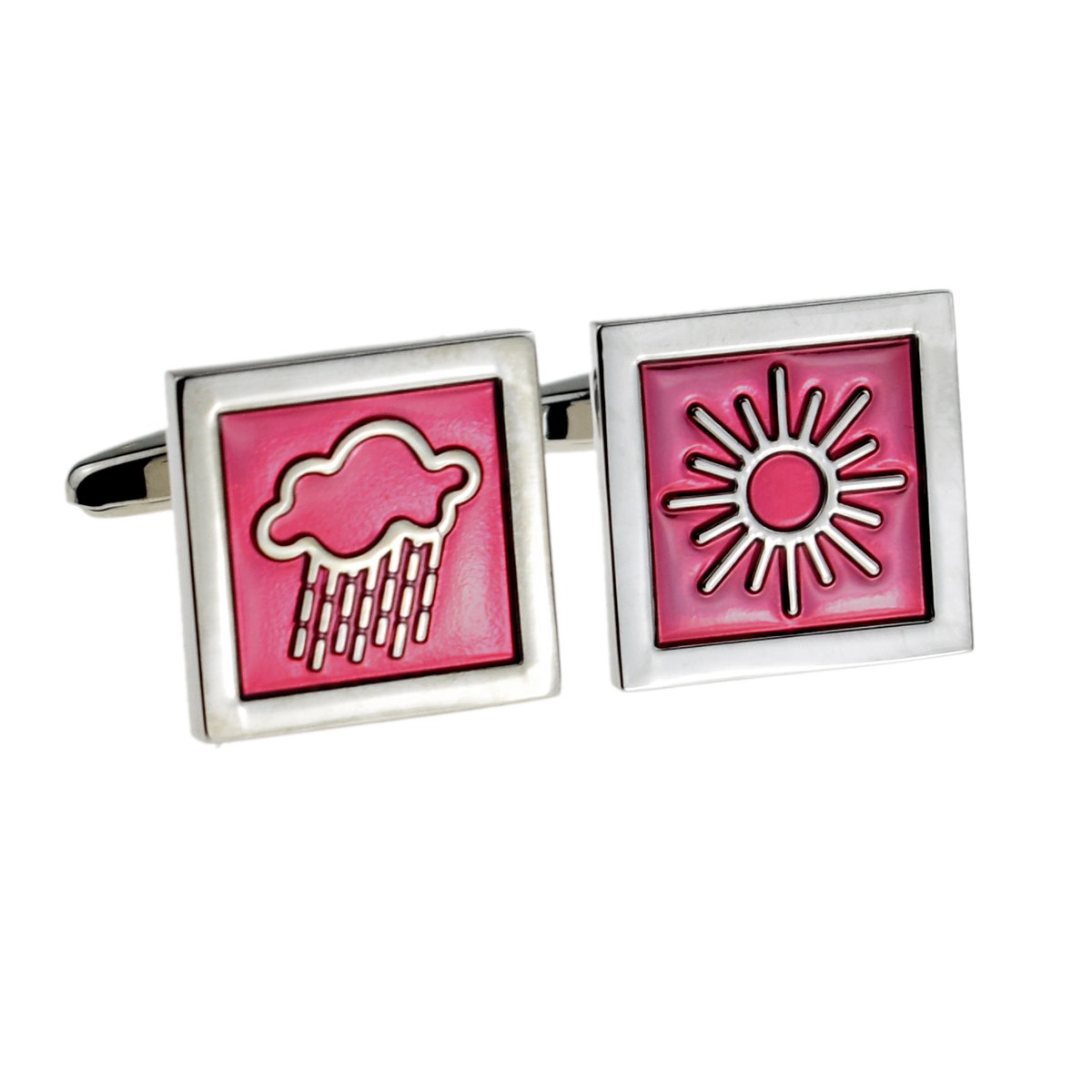 Gtr-Cufflinks Silver Weather Folding Cufflinks X2psn132f