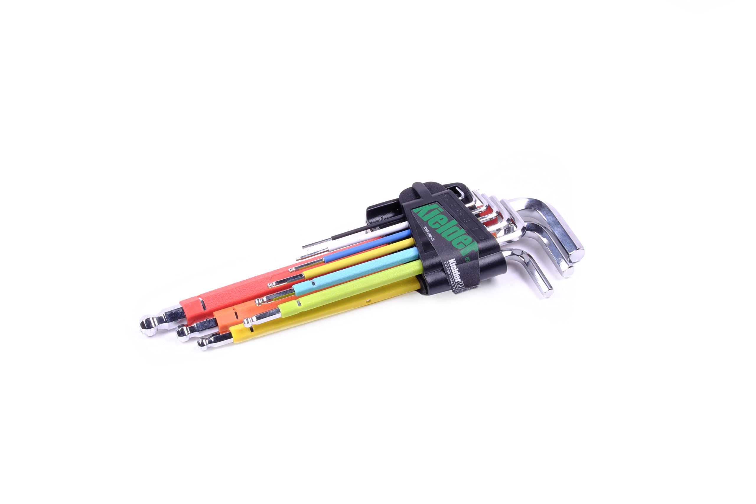 Kielder KWT-202-01 9pc Colour Coded Long Hex Key Set