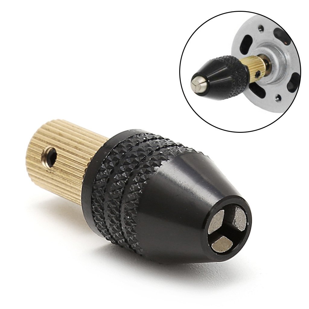 3.17mm Albero Motore Elettrico Mini Mandrino Fixture Morsetto 0.3mm-3.5mm Drill Bit Chiavi Set 3/8